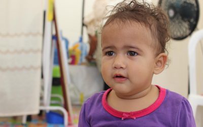 Aleuzenev, una bebé migrante venezolana en la frontera peruana