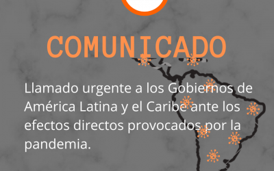 Llamado Urgente a los Gobiernos de América Latina y El Caribe