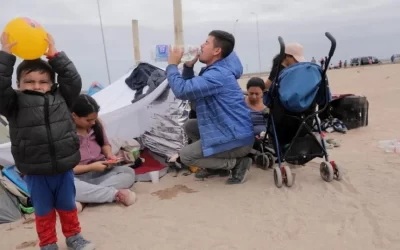 En la frontera chileno-peruana, los niños también esperan irse