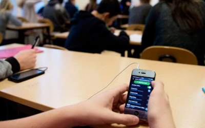 El celular en los pupitres